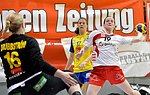 22.03.2012, Krems, Handball, Laenderspiel, Nationalteam,  Oesterreich - Schweden, Europameisterschaftsqualifikation, Damen, European Championships, Qualification ,Women, <br>Austria - Sweden,<br>SKAGERSTAM, TORSTENSON Linnea. ENGL Katrin<br><br>Copyright DIENER / Zierlinger Karl<br>Marktgasse 3-7 / 4 / 5 / 21<br>A-1090 Wien<br>Telefax +43 1 955 32 35<br>Mobil +43 676 629 98 51<br>BA-CA<br>Bank Nr. 12000<br>Account Nr. 00712 223 783<br>e-mail: agentur@diener.at<br>Datenbank: www.diener.at