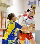 22.03.2012, Krems, Handball, Laenderspiel, Nationalteam,  Oesterreich - Schweden, Europameisterschaftsqualifikation, Damen, European Championships, Qualification ,Women, <br>Austria - Sweden,<br>FLOGNMAN Kristina, FREY Sonja<br><br>Copyright DIENER / Zierlinger Karl<br>Marktgasse 3-7 / 4 / 5 / 21<br>A-1090 Wien<br>Telefax +43 1 955 32 35<br>Mobil +43 676 629 98 51<br>BA-CA<br>Bank Nr. 12000<br>Account Nr. 00712 223 783<br>e-mail: agentur@diener.at<br>Datenbank: www.diener.at