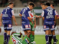 97.08.15<br>Austria - Rapid  0:3<br>Pfeffer Anton, Gager Herbert, Schmid Manfred, Rachimov Raschid/ Ipoua Samuel, Stumpf Christian<br>nach dem Kopfsto�