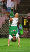 1999.07.29<br>Rapid - Valetta<br>PENKSA Marek, jubelt �ber sein Tor<br>86. Min.