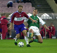 12.09.2000<br>Rapid - �rgryte<br>RADOVIC Zeljko (Rapid)<br>K�LLANDER Magnus (�rgryte)<br>53. Minute
