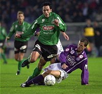 22.10.2000<br>Austria - FC Tirol<br>DOSPEL Ernst (Austria)<br>SCHARRER Markus (Tirol)<br>Foul, das zu Freisto� und Tor durch Barisic f�hrte<br>73.Minute