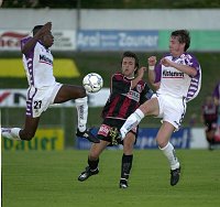 28.07.2001<br>Admira - Salzburg/1:2(0:2)<br>BOZGO Kliton (Admira)<br>SUAZO Julio, JANK Christoph (Salzburg)<br>41. Minute