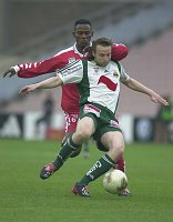 23.04.2003<br>Rapid - GAK/0:0<br>FELDHOFER Ferdinand (Rapid)<br>TUTU Adu Skelly (GAK)<br>5. Minute