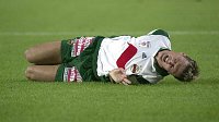 17.08.2002<br>Rapid - GAK/1:1(0:1)<br>WAGNER Rene leidet nach Foul von P�tscher<br>65. Minute
