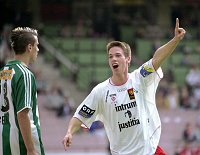 15.05.2004<br>Rapid - Admira 1:3(0:1)<br>DOBER Andreas (Rapid)<br>LINZ Roland (Admira) jubelt �ber sein Tor zum 1:0<br>40. Minute