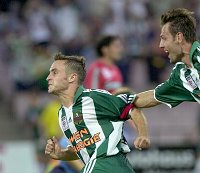 16.07.2003<br>Rapid - Pasching/4:2(2:0)<br>HOFMANN Steffen, WAGNER Rene<br>52. Minute