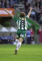 04.10.2003<br>Rapid - Salzburg/1:0 (0:0)<br>IVANSCHITZ Andreas bei seinem Jubellauf nach dem 1:0<br>89. Minute