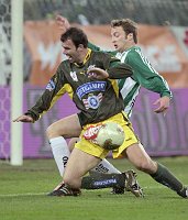 26.10.2003<br>Rapid - Sturm/2:0 (1:0)<br>FELDHOFER Ferdinand (Rapid) bringt<br>HAAS Mario (Sturm) zu Fall, kein Elferpfiff<br>64. Minute<br>