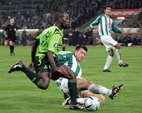 30.09.2004<br>Rapid - Sporting Lissabon/0:0<br>KATZER Markus (Rapid)<br>DOUALA (Sporting)<br>60. Minute