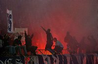 24.10.2004<br>Rapid - Austria1:1 (0:0)<br>Austriafans auf der Osttrib�ne brennen Feuerwerksk�rper ab<br><br>