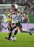 31.10.2004<br>Rapid - Sturm/2:0 (0:0)<br>KIENAST Roman (Rapid)<br>S�UMEL J�rgen (Sturm)<br>78. Minute