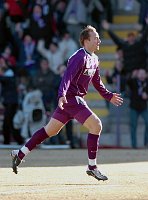 13.03.2005<br>Austria - Rapid/1:0 (1:0)<br>RUSHFELDT Sigurd - Jubel nach dem 1:0<br>8. Minute<br>