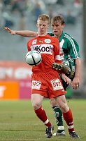 09.04.2005<br>Rapid - Mattersburg/2:1 (1:0)<br>LAWAREE Axel (Rapid)<br>M�RZ Michael (Mattersburg)<br>49. Minute