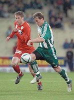 09.04.2005<br>Rapid - Mattersburg/2:1 (1:0)<br>LAWAREE Axel (Rapid)<br>MRAVAC Adnan (Mattersburg)<br>73. Minute