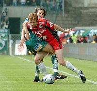 24.04.2005<br>Rapid - Pasching/2:1 (1:1)<br>HLINKA Peter (Rapid)<br>HORVATH Michael (Pasching)<br>8. Minute