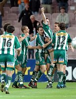 17.05.2005<br>Rapid - GAK/4:1 (1:0)<br>Jubel um HOFMANN Steffen nach dessen Tor zum 2:0<br>64. Minute