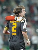 07.08.2004<br>Rapid - Salzburg/0:0<br>JANK Christoph, ARZBERGER Heinz<br>zufrieden �ber den Spielausgang