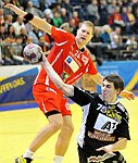 24.11.2011, Krems, Handball, Handball Liga Austria, HLA, UHK Krems, Fivers WAT Margareten, <br>VIZVARY Kristof, FUGER Martin<br><br><br>Copyright DIENER / Zierlinger Karl<br>Marktgasse 3-7 / 4 / 5 / 21<br>A-1090 Wien<br>Telefax +43 1 955 32 35<br>Mobil +43 676 629 98 51<br>BA-CA<br>Bank Nr. 12000<br>Account Nr. 00712 223 783<br>e-mail: agentur@diener.at<br>Datenbank: www.diener.at