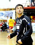 16.12.2011, Krems, Handball, Handball Liga Austria, HLA, UHK Krems, HC Hard<br>FILZWIESER Wolfgang<br>Blick auf die Uhr<br><br><br>Copyright DIENER / Zierlinger Karl<br>Marktgasse 3-7 / 4 / 5 / 21<br>A-1090 Wien<br>Telefax +43 1 955 32 35<br>Mobil +43 676 629 98 51<br>BA-CA<br>Bank Nr. 12000<br>Account Nr. 00712 223 783<br>e-mail: agentur@diener.at<br>Datenbank: www.diener.at
