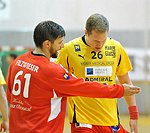 08.10.2011;  Krems;  Handball;  HLA;  UHK Krems - HIT Tirol;<br>FILZWIESER Wolfgang, VIZVARY Kristof<br><br>Copyright DIENER / Zierlinger Karl<br>Marktgasse 3-7 / 4 / 5 / 21<br>A-1090 Wien<br>Telefax +43 1 955 32 35<br>Mobil +43 676 629 98 51<br>BA-CA<br>Bank Nr. 12000<br>Account Nr. 00712 223 783<br>e-mail: agentur@diener.at<br>Datenbank: www.diener.at