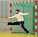 17.08.2011;  Krems;  Handball;  Testspiel;  UHK Krems - St. Poelten; <br>FILZWIESER Wolfgang<br><br><br>Copyright DIENER / Karl Zierlinger<br>Marktgasse 3-7 / 4 / 5 / 21<br>A-1090 Wien<br>Telefax +43 1 955 32 35<br>Mobil +43 676 629 98 51<br>BA-CA<br>Bank Nr. 12000<br>Account Nr. 00712 223 783<br>e-mail: agentur@diener.at<br>Datenbank: www.diener.at