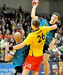 03.12.2011, Krems, Handball, Handball Liga Austria, HLA, UHK Krems, Union Leoben<br>VIZVARY Kristof, ILLMAYER Thomas<br><br><br>Copyright DIENER / Zierlinger Karl<br>Marktgasse 3-7 / 4 / 5 / 21<br>A-1090 Wien<br>Telefax +43 1 955 32 35<br>Mobil +43 676 629 98 51<br>BA-CA<br>Bank Nr. 12000<br>Account Nr. 00712 223 783<br>e-mail: agentur@diener.at<br>Datenbank: www.diener.at