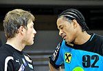 03.12.2011, Krems, Handball, Handball Liga Austria, HLA, UHK Krems, Union Leoben<br>VISY Norbert, RAUL Santos<br><br><br>Copyright DIENER / Zierlinger Karl<br>Marktgasse 3-7 / 4 / 5 / 21<br>A-1090 Wien<br>Telefax +43 1 955 32 35<br>Mobil +43 676 629 98 51<br>BA-CA<br>Bank Nr. 12000<br>Account Nr. 00712 223 783<br>e-mail: agentur@diener.at<br>Datenbank: www.diener.at