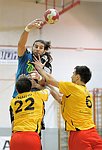 03.12.2011, Krems, Handball, Handball Liga Austria, HLA, UHK Krems, Union Leoben<br>CHALUPA Georg, BALOMENOS Spyridon, BELAS Ivica<br><br><br>Copyright DIENER / Zierlinger Karl<br>Marktgasse 3-7 / 4 / 5 / 21<br>A-1090 Wien<br>Telefax +43 1 955 32 35<br>Mobil +43 676 629 98 51<br>BA-CA<br>Bank Nr. 12000<br>Account Nr. 00712 223 783<br>e-mail: agentur@diener.at<br>Datenbank: www.diener.at