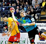 03.12.2011, Krems, Handball, Handball Liga Austria, HLA, UHK Krems, Union Leoben<br>BELAS Ivica, ZEINER Gerald<br><br><br>Copyright DIENER / Zierlinger Karl<br>Marktgasse 3-7 / 4 / 5 / 21<br>A-1090 Wien<br>Telefax +43 1 955 32 35<br>Mobil +43 676 629 98 51<br>BA-CA<br>Bank Nr. 12000<br>Account Nr. 00712 223 783<br>e-mail: agentur@diener.at<br>Datenbank: www.diener.at