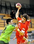 25.01.2012, Krems, Handball, Testspiel, UHK Krems, SG Westwien<br>STRAZDAS Augustas, SCHOPF Tobias<br><br><br>Copyright DIENER / Zierlinger Karl<br>Marktgasse 3-7 / 4 / 5 / 21<br>A-1090 Wien<br>Telefax +43 1 955 32 35<br>Mobil +43 676 629 98 51<br>BA-CA<br>Bank Nr. 12000<br>Account Nr. 00712 223 783<br>e-mail: agentur@diener.at<br>Datenbank: www.diener.at